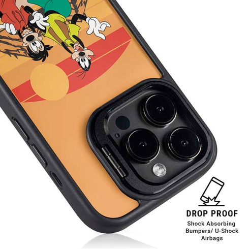 Disney Goof Family Trip iPhone 15 Pro Kickstand Case